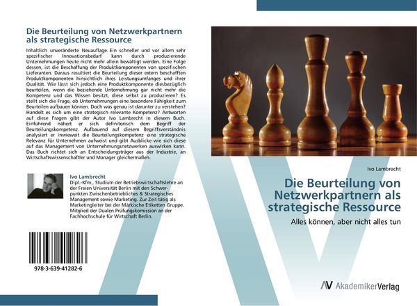 Produktbild: Die Beurteilung von Netzwerkpartnern als strategische Ressource