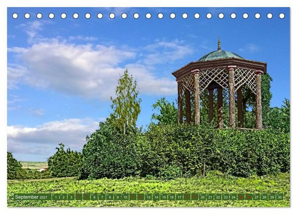 Produktbild: Aschersleben um 1900 &ndash; Auf der alten Burg - Kolorierte Schwarzwei&szlig;fotos (Tischkalender 2027 DIN A5 quer), CALVENDO Monatskalender