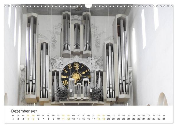 Produktbild: Fantastische Welt der Orgeln (Wandkalender 2027 DIN A3 quer), CALVENDO Monatskalender