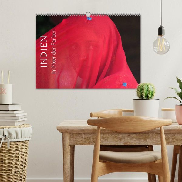 Produktbild: Indien - im Meer der Farben (Wandkalender 2026 DIN A3 quer), CALVENDO Monatskalender