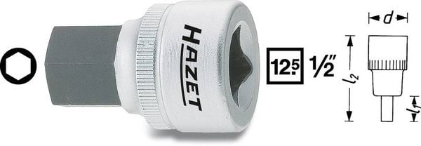 Produktbild: Hazet Steckschl&uuml;ssel-Bit-Einsatz 1/2\" (12.5 mm) 985-14