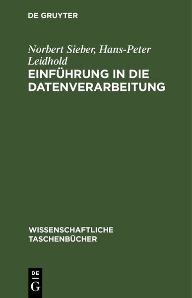 Produktbild: Einf&uuml;hrung in die Datenverarbeitung