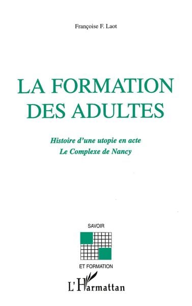 Produktbild: LA FORMATION DES ADULTES