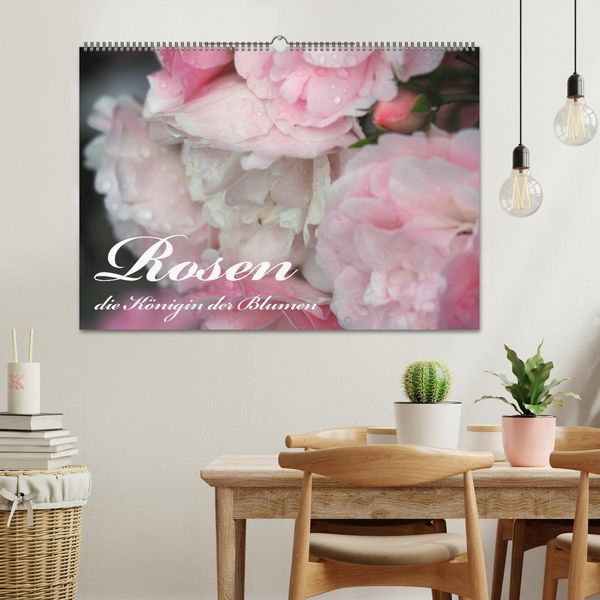 Produktbild: Rosen, die K&ouml;nigin der Blumen (Wandkalender 2026 DIN A2 quer), CALVENDO Monatskalender