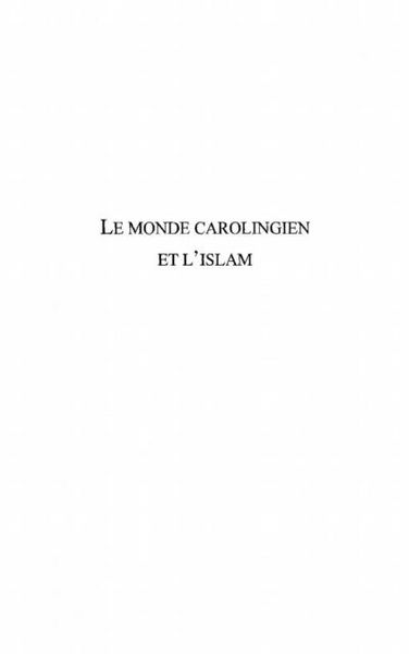 Produktbild: Monde carolingien et l'islam
