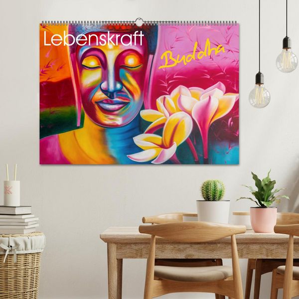 Produktbild: Lebenskraft Buddha (Wandkalender 2026 DIN A2 quer), CALVENDO Monatskalender