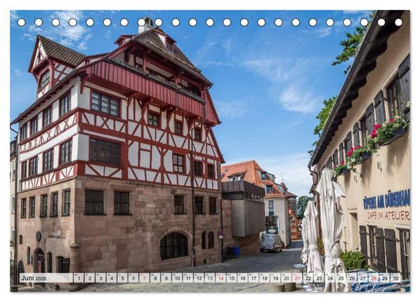 Produktbild: N&Uuml;RNBERG Historisches Stadtherz (Tischkalender 2026 DIN A5 quer), CALVENDO Monatskalender