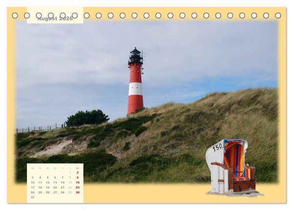 Produktbild: Leuchtt&uuml;rme Schleswig-Holsteins (Tischkalender 2026 DIN A5 quer), CALVENDO Monatskalender