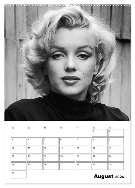 Produktbild: Marilyn Monroe. Weltstar und Sexsymbol (hochwertiger Premium Wandkalender 2026 DIN A2 hoch), Kunstdruck in Hochglanz