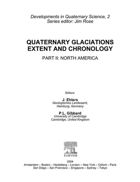 Produktbild: Quaternary Glaciations - Extent and Chronology