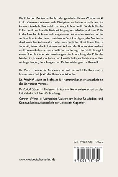 Produktbild: Medienentwicklung und gesellschaftlicher Wandel