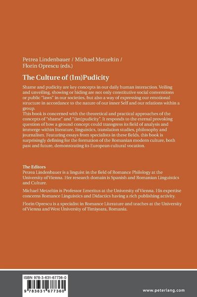 Produktbild: The Culture of (Im)Pudicity