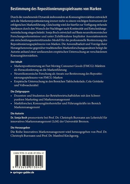 Produktbild: Bestimmung des Repositionierungsspielraums von Marken