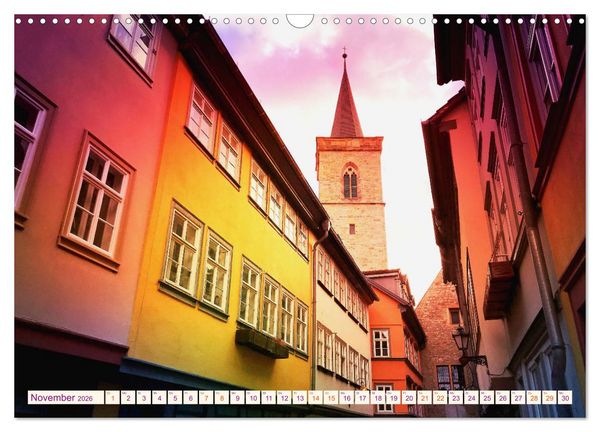 Produktbild: ERFURT obercool (Wandkalender 2026 DIN A3 quer), CALVENDO Monatskalender