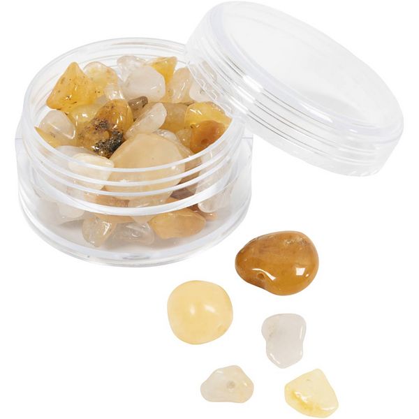 Produktbild: Creativ Company Kristallperlen, Honigkalzit, D 7-12 mm, Lochgr&ouml;&szlig;e 1 mm, Hellgelb, 63 Stk