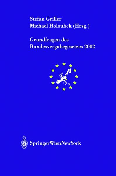 Produktbild: Grundfragen des Bundesvergabegesetzes 2002