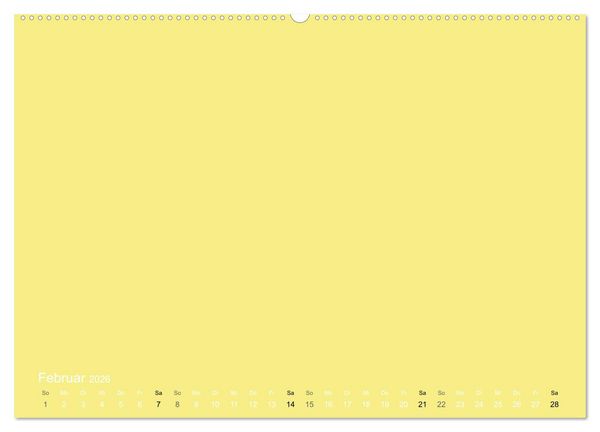 Produktbild: Bastelkalender - Gelb (Wandkalender 2026 DIN A2 quer), CALVENDO Monatskalender