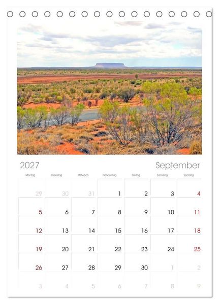Produktbild: Faszination Australien - eine Traumreise (Tischkalender 2027 DIN A5 hoch), CALVENDO Monatskalender