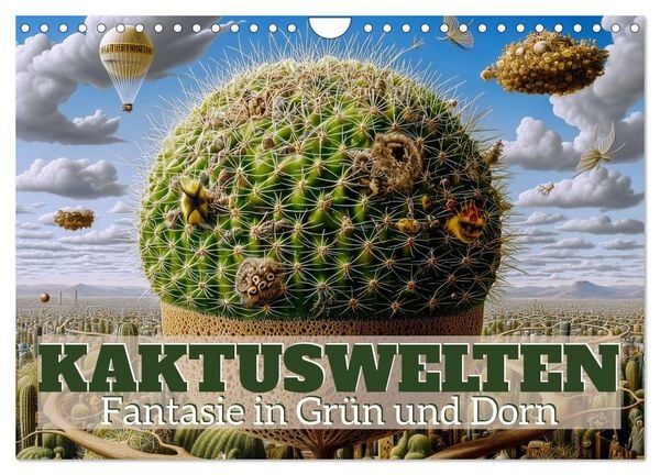 Kaktuswelten. Fantasie in Grün und Dorn (Wandkalender 2026 DIN A4 quer), CALVENDO Monatskalender