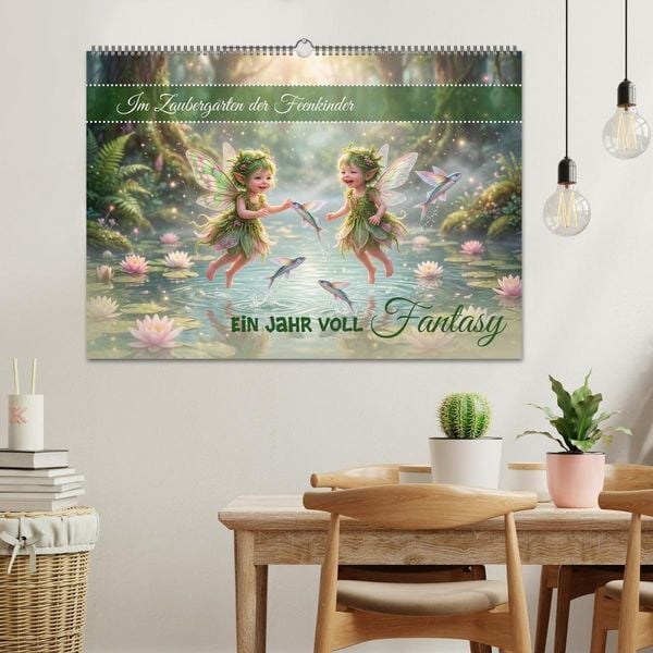 Produktbild: Im Zaubergarten der Feenkinder (Wandkalender 2027 DIN A2 quer), CALVENDO Monatskalender