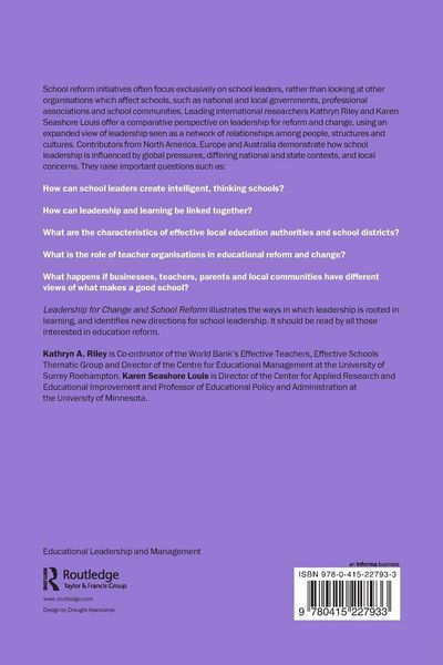 Produktbild: Leadership for Change and School Reform