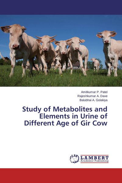 Produktbild: Study of Metabolites and Elements in Urine of Different Age of Gir Cow