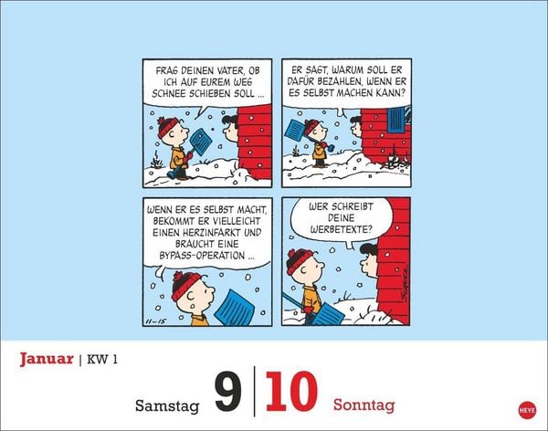 Produktbild: Peanuts Tagesabrei&szlig;kalender 2027