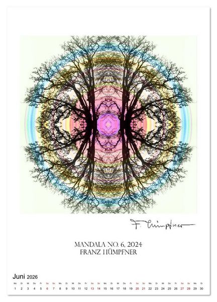 Produktbild: Mandala Artworks - Kunstkalender von Franz Huempfner (Wandkalender 2026 DIN A4 hoch), CALVENDO Monatskalender