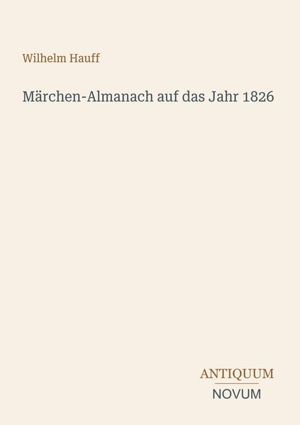 Produktbild: M&auml;rchen-Almanach auf das Jahr 1826