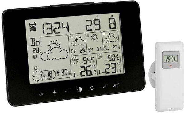 TFA Dostmann 35.1156.01 Funk-Wetterstation Vorhersage für 4 Tage Anzahl Sensoren max. 3St.