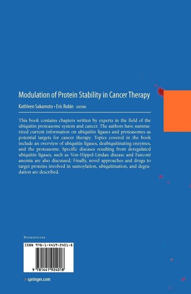 Produktbild: Modulation of Protein Stability in Cancer Therapy