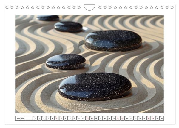 Produktbild: Augenmeditation im Zen Garten (Wandkalender 2026 DIN A4 quer), CALVENDO Monatskalender