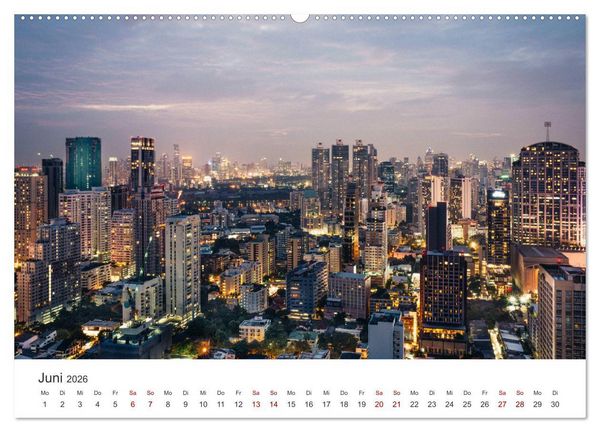 Produktbild: Bangkok - Die spektakul&auml;re Hauptstadt von Thailand. (hochwertiger Premium Wandkalender 2026 DIN A2 quer), Kunstdruck in Hochglanz