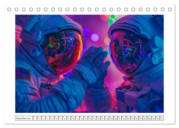 Produktbild: Galaktische Abenteuer (Tischkalender 2026 DIN A5 quer), CALVENDO Monatskalender