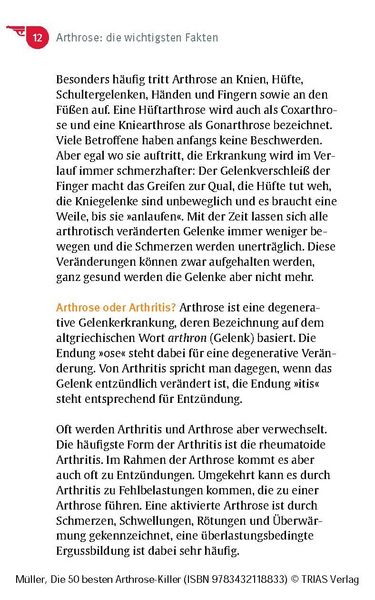 Produktbild: Die 50 besten Arthrose-Killer