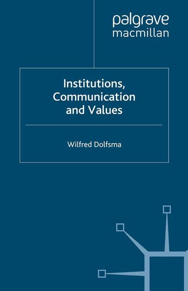 Produktbild: Institutions, Communication and Values