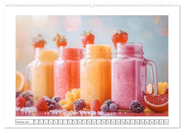 Produktbild: Leckere Smoothies (Wandkalender 2026 DIN A2 quer), CALVENDO Monatskalender
