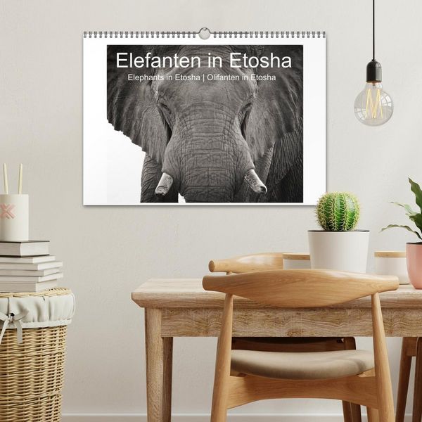 Produktbild: Elefanten in Etosha (Wandkalender 2026 DIN A3 quer), CALVENDO Monatskalender