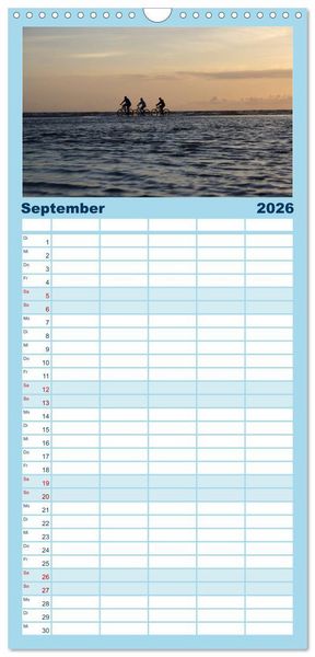 Produktbild: Familienplaner 2026 - St. Peter Ording 2026 mit 5 Spalten (Wandkalender, 21 x 45 cm) CALVENDO