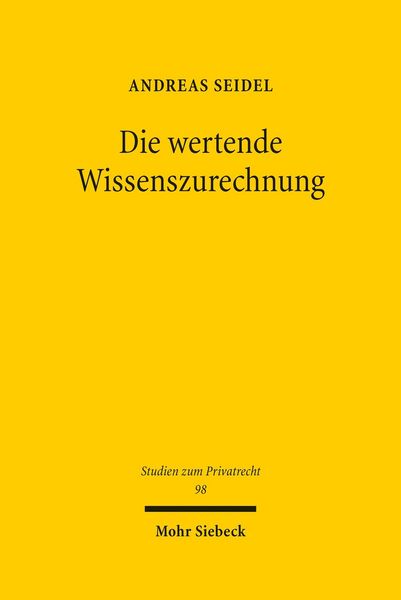 Produktbild: Die wertende Wissenszurechnung