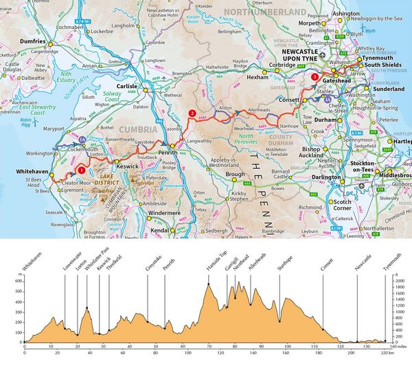 Produktbild: The Coast to Coast Cycle Route