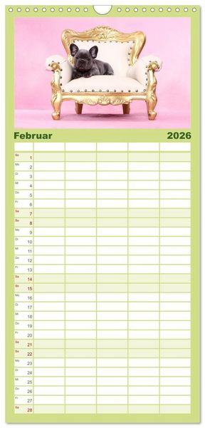 Produktbild: Familienplaner 2026 - Der Bully - Kalender Familienplaner hoch mit 5 Spalten (Wandkalender, 21 x 45 cm) CALVENDO