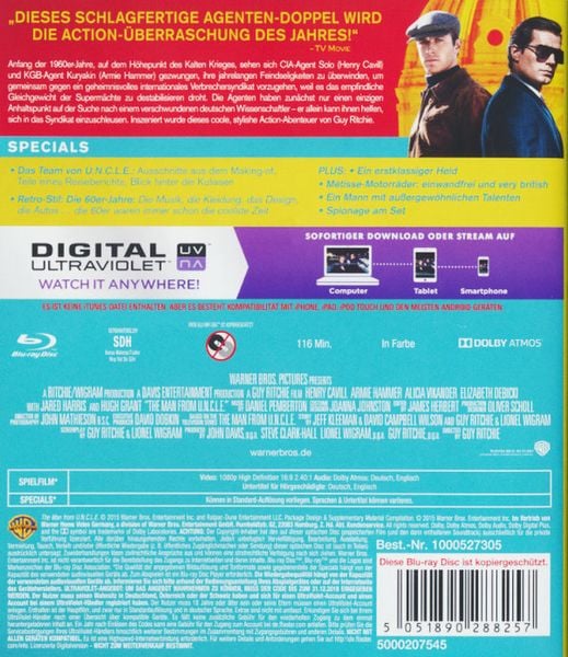 Produktbild: Codename U.N.C.L.E.