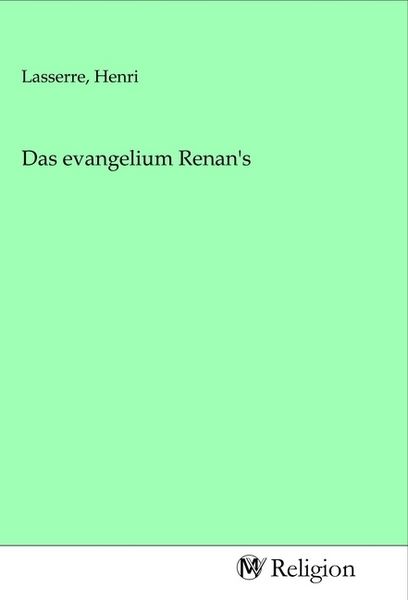 Produktbild: Das evangelium Renan's