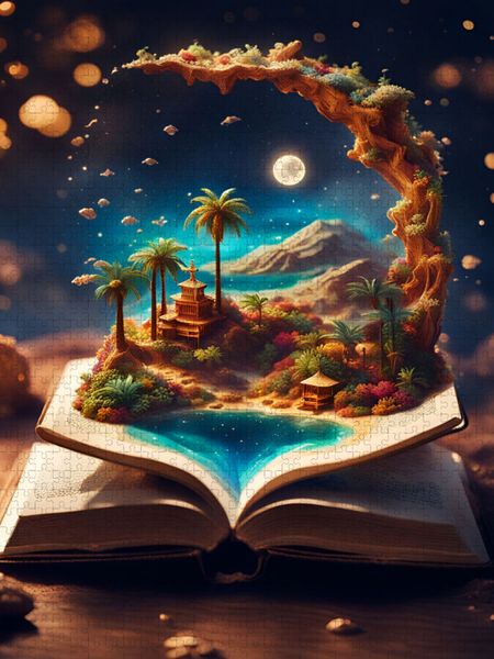 Produktbild: CALVENDO Puzzle Magie der B&uuml;cher | 1000 Teile Lege-Gr&ouml;&szlig;e 64x48cm Foto-Puzzle f&uuml;r gl&uuml;ckliche Stunden
