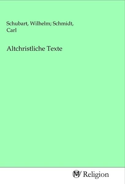 Produktbild: Altchristliche Texte