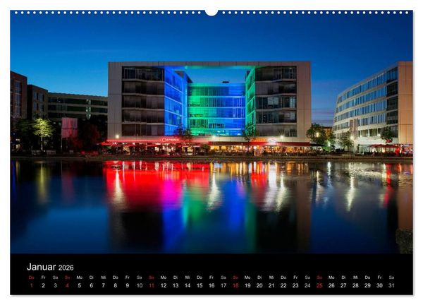 Produktbild: Ruhrlights II - Nachtlichter des Ruhrgebietes (Wandkalender 2026 DIN A2 quer), CALVENDO Monatskalender