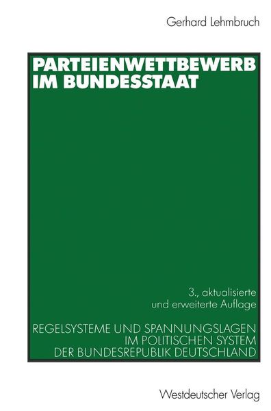 Produktbild: Parteienwettbewerb im Bundesstaat