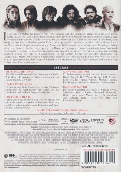 Game of Thrones - Staffel 3 [5 DVDs]