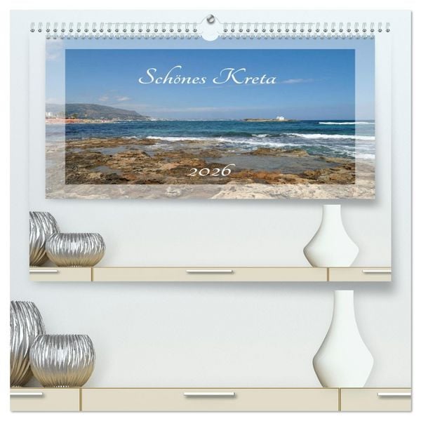 Schönes Kreta (hochwertiger Premium Wandkalender 2026 DIN A2 quer), Kunstdruck in Hochglanz